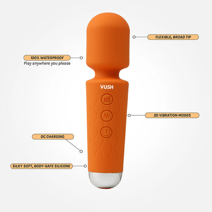 VUSH - ESSENTIALS MINI WAND VIBRATOR
