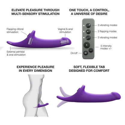 LOVELY PLANET - STRAP ON ME MULTI ORGASM DILDO MEDIUM