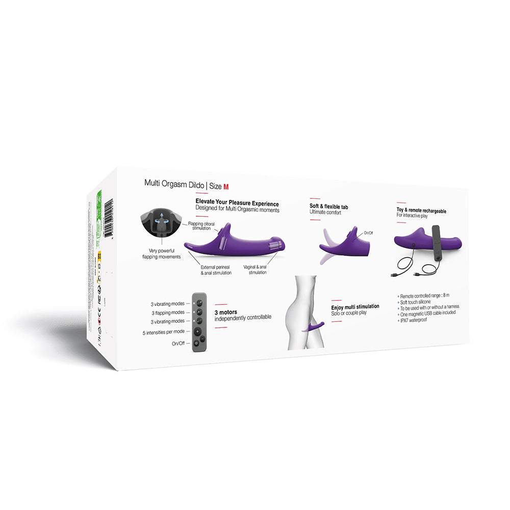 LOVELY PLANET - STRAP ON ME MULTI ORGASM DILDO MEDIUM