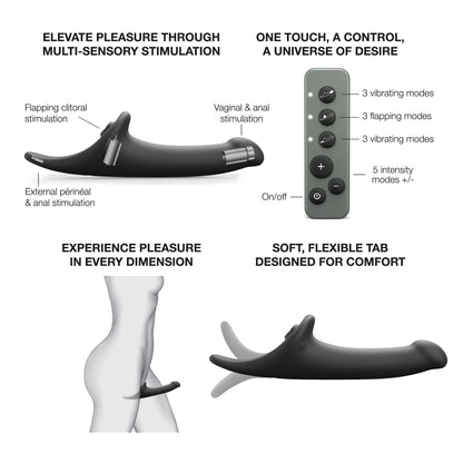 LOVELY PLANET - STRAP ON ME MULTI ORGASM DILDO MEDIUM