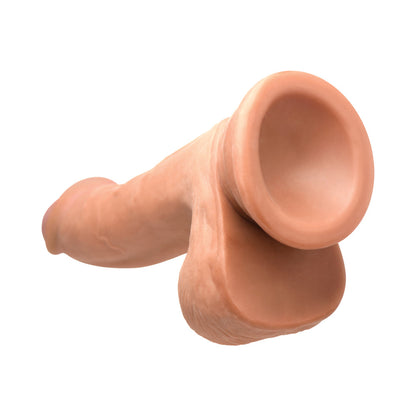 CURVE NOVELTIES - JOCK HARD-CORE +TRIPLE DENSITY DILDO WITH BALLS 7.5 IN. MEDIUM
