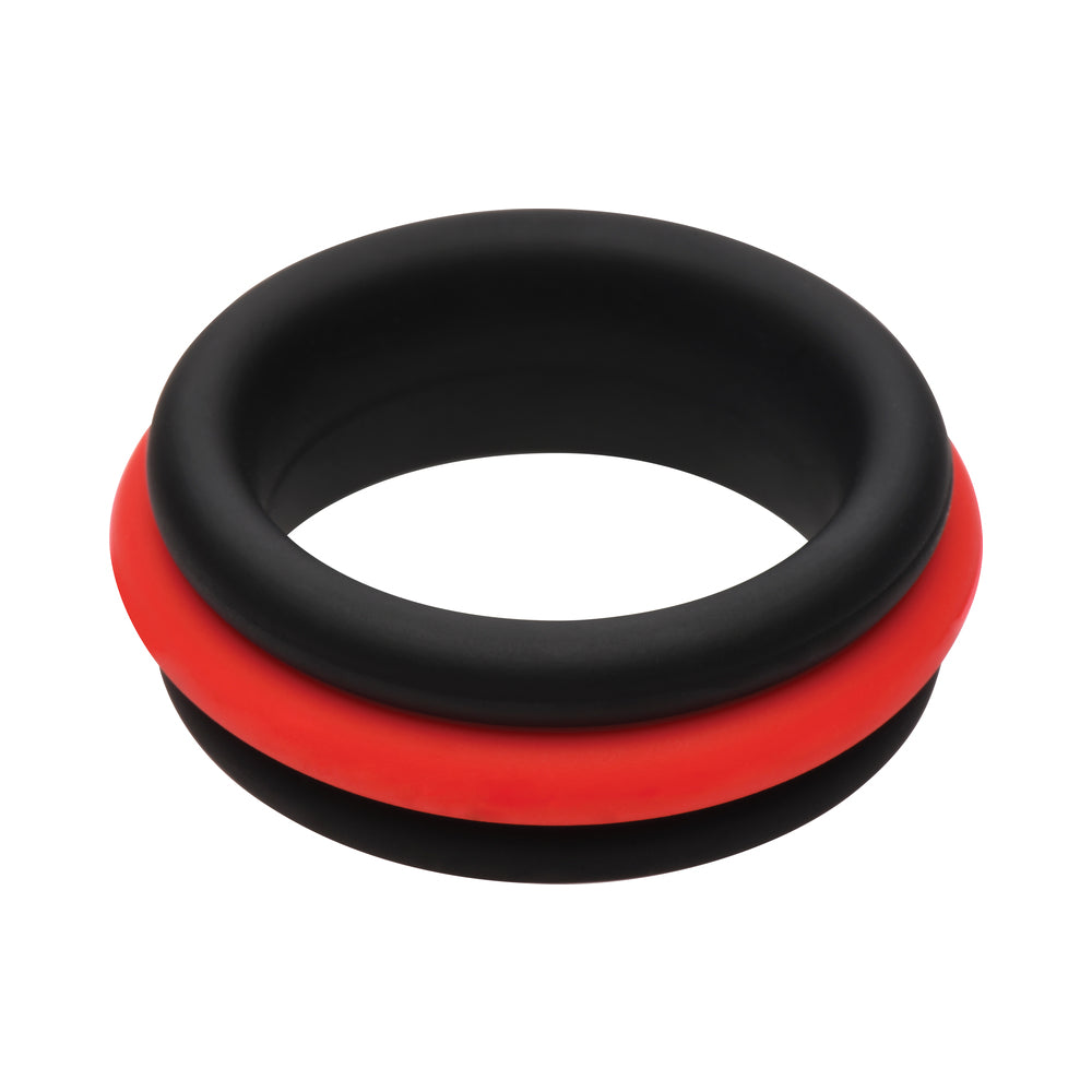 CURVE NOVELTIES - JOCK ENHANCERS SET OF 3 - 2-IN-1 SILICONE C-RINGS