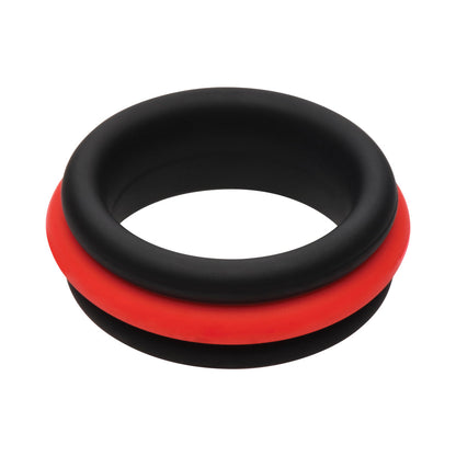 CURVE NOVELTIES - JOCK ENHANCERS SET OF 3 - 2-IN-1 SILICONE C-RINGS