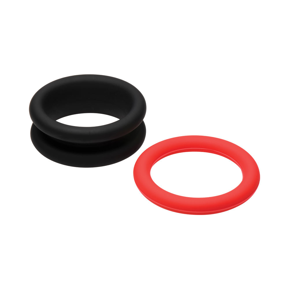 CURVE NOVELTIES - JOCK ENHANCERS SET OF 3 - 2-IN-1 SILICONE C-RINGS