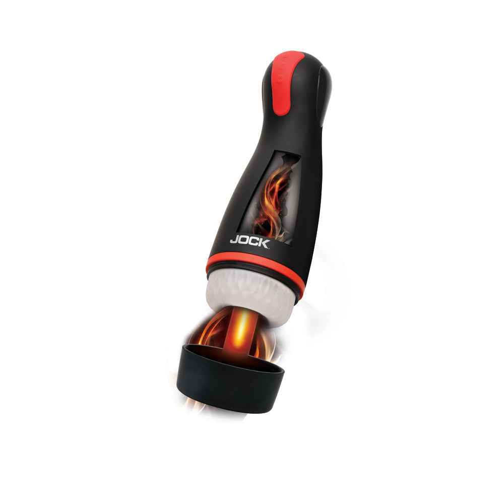 CURVE NOVELTIES - JOCK ADVANCED BLAZE VIBRATING, SUCKING, & WARMING MASTURBATOR