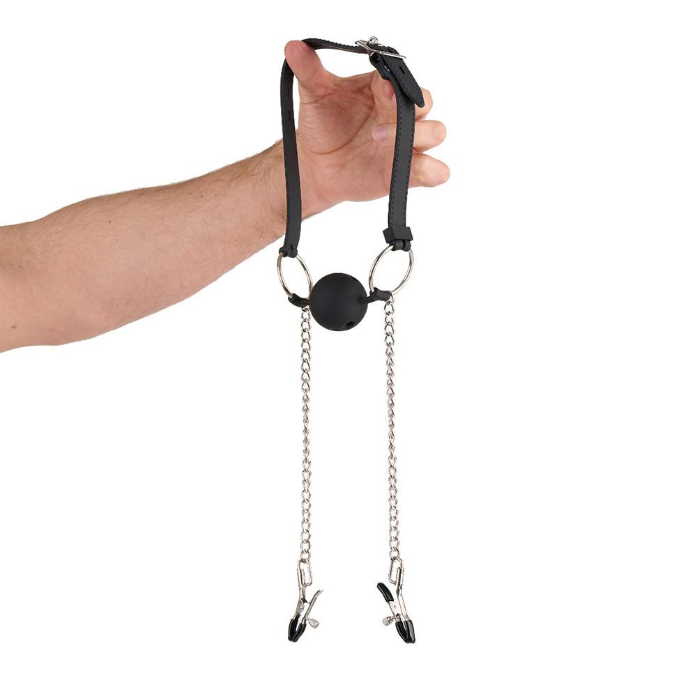 ME YOU US - SILICONE GAG WITH CLAMPS