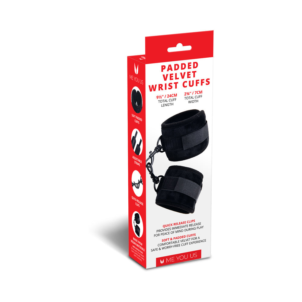 ME YOU US - PADDED VELVET WRIST CUFFS