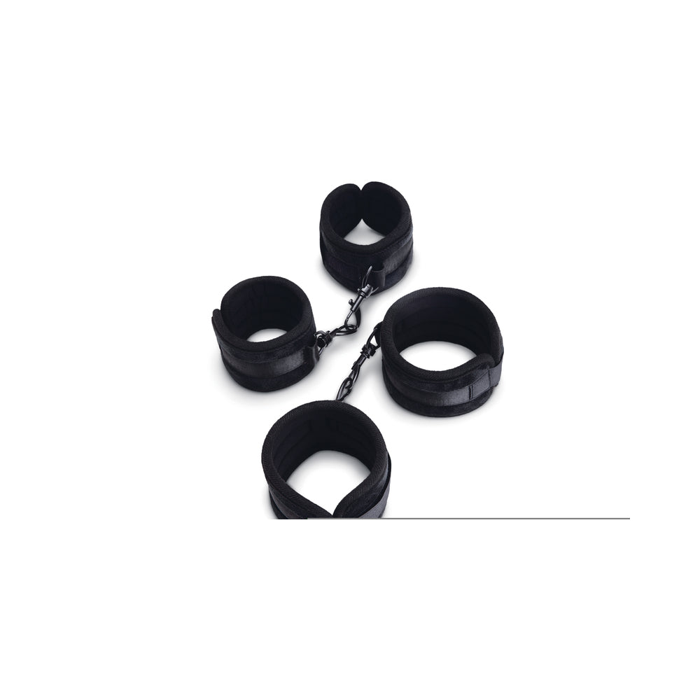 ME YOU US - PADDED VELVET WRIST AND ANKLE CUFF SET