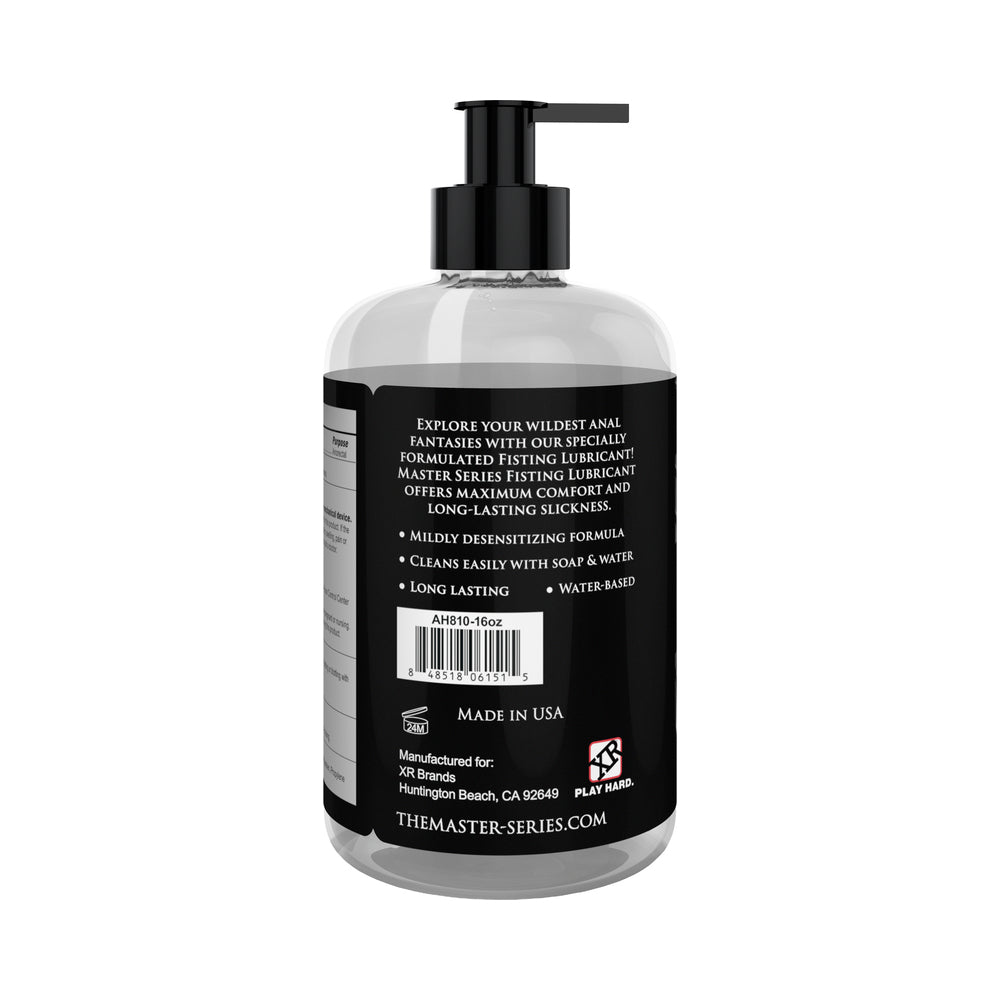 XR BRANDS - MASTER SERIES FISTING LUBRICANT 16 OZ.