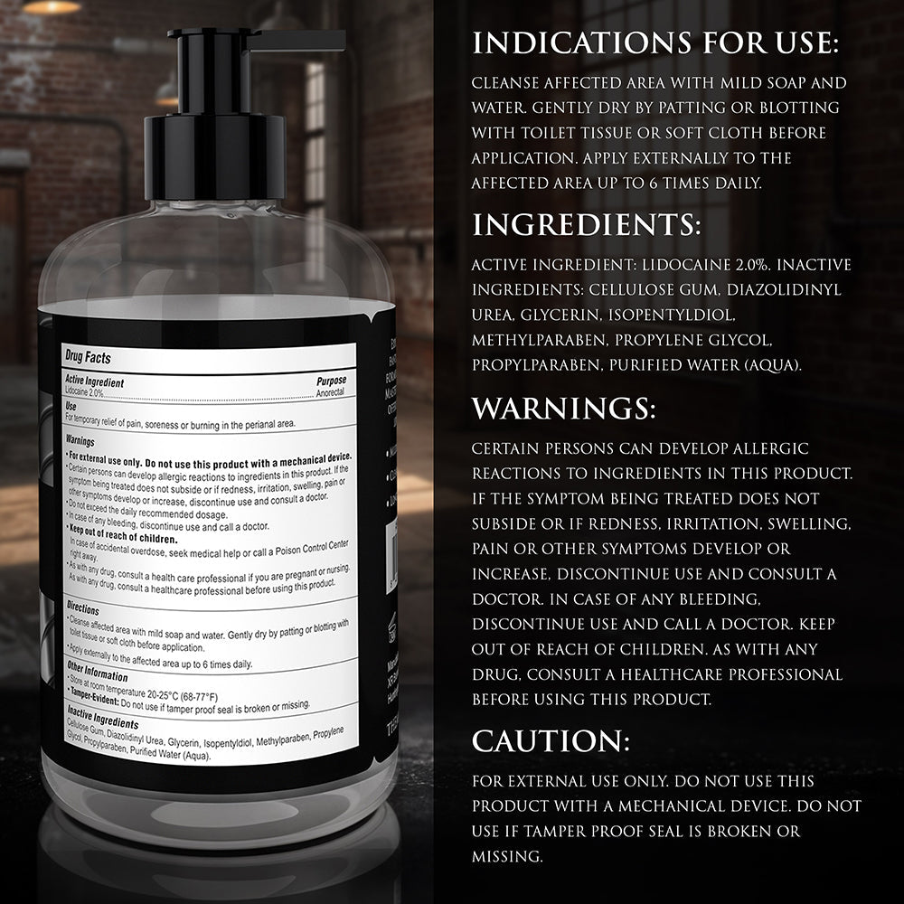 XR BRANDS - MASTER SERIES FISTING LUBRICANT 16 OZ.