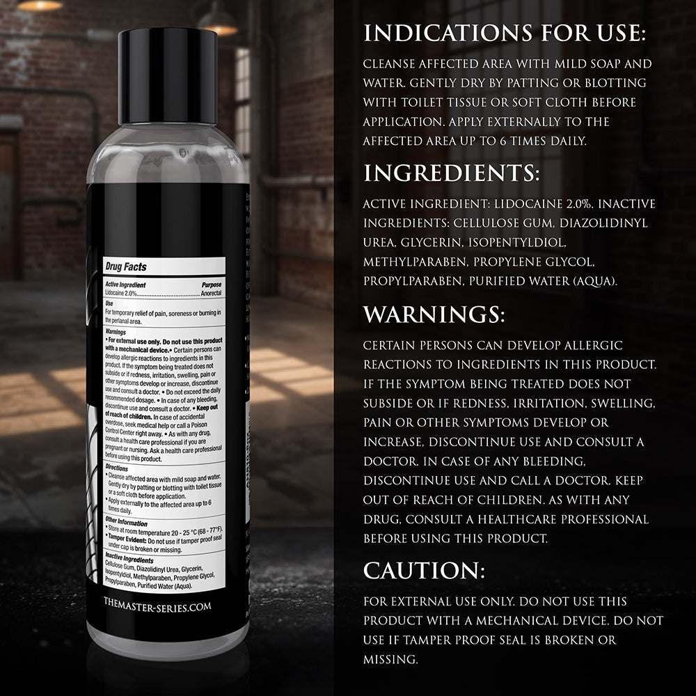 XR BRANDS - MASTER SERIES FISTING LUBRICANT 8 OZ.