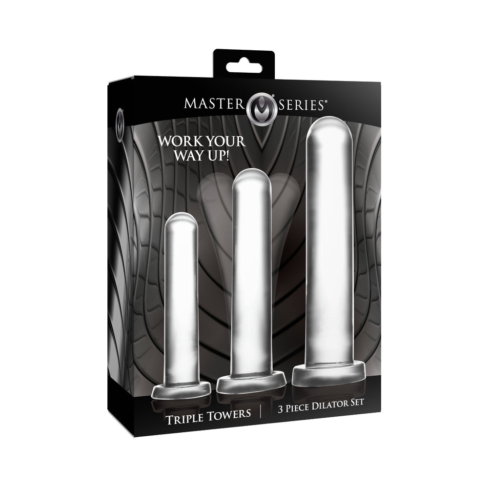 XR BRANDS - MASTER SERIES TRIPLE TOWERS 3-PIECE DILATOR SET
