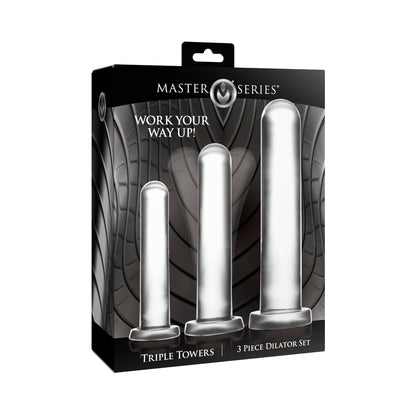 XR BRANDS - MASTER SERIES TRIPLE TOWERS 3-PIECE DILATOR SET