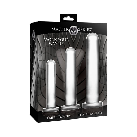 XR BRANDS - MASTER SERIES TRIPLE TOWERS 3-PIECE DILATOR SET