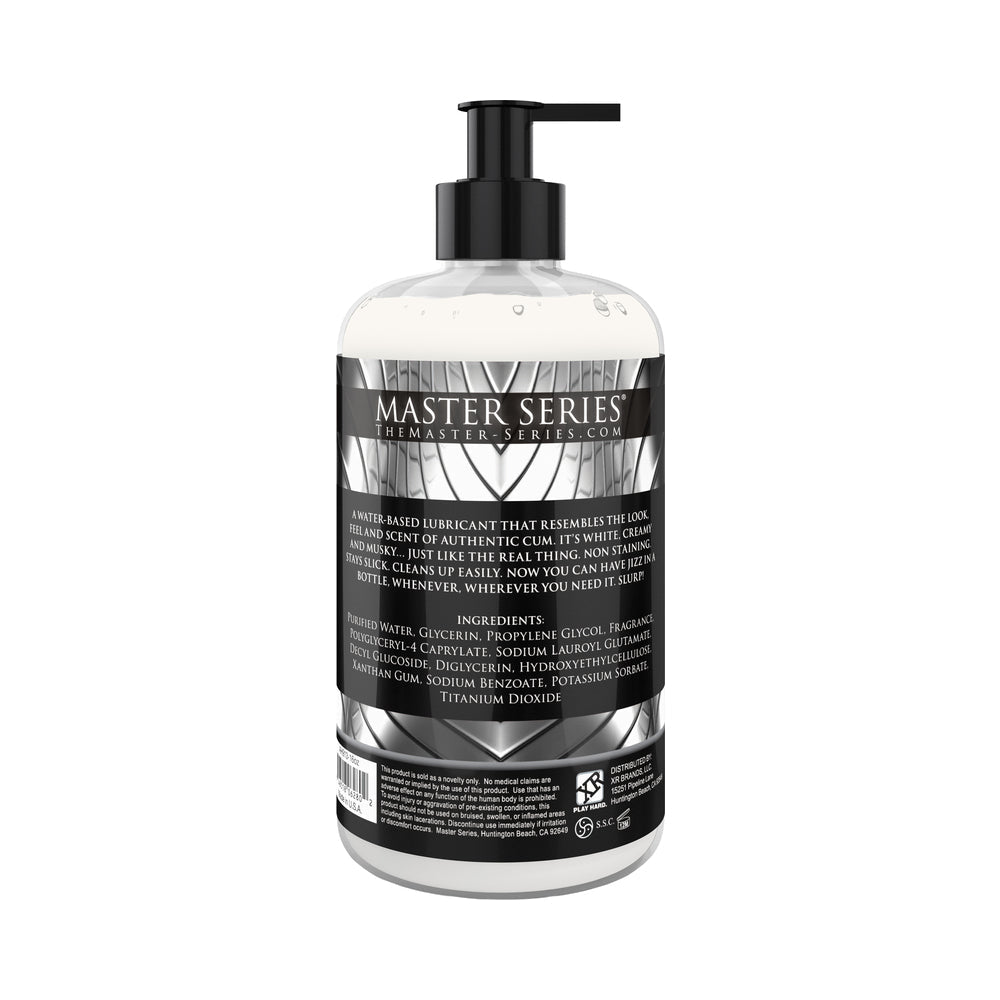 XR BRANDS - MASTER SERIES JIZZ CUM-SCENTED WATER-BASED LUBE 16 OZ.