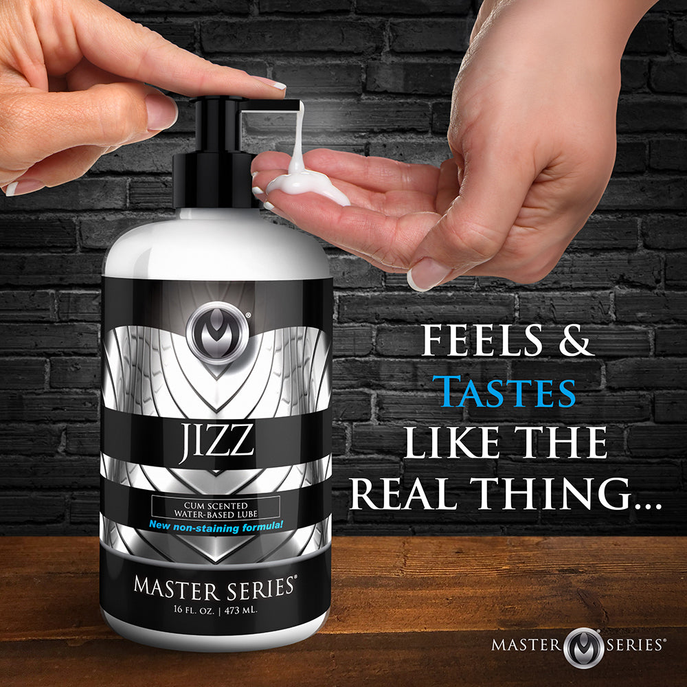 XR BRANDS - MASTER SERIES JIZZ CUM-SCENTED WATER-BASED LUBE 16 OZ.