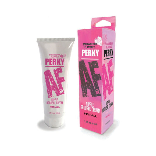 LITTLE GENIE - PERKY AF NIPPLE AROUSAL CREAM STRAWBERRY 1.5 OZ.