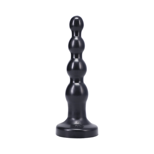 TANTUS - RIPPLE LARGE DILDO ONYX (BAG)