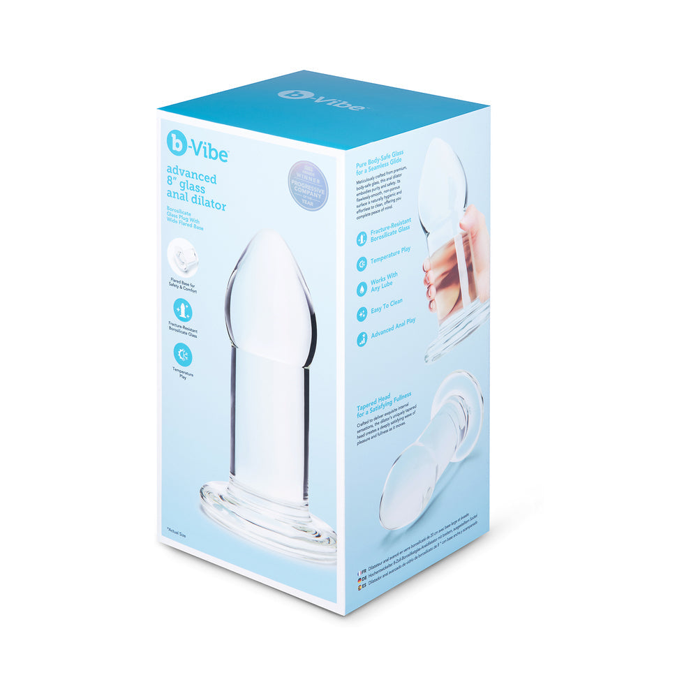 B-VIBE - ADVANCED 8 IN. GLASS ANAL DILATOR