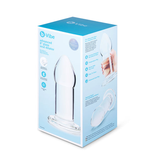 B-VIBE - ADVANCED 8 IN. GLASS ANAL DILATOR