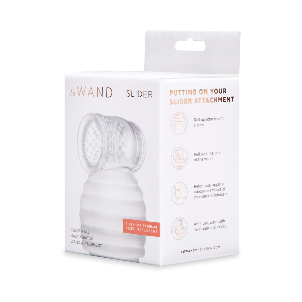 LE WAND - SLIDER CLEAR MALE MASTURBATOR WAND ATTACHMENT