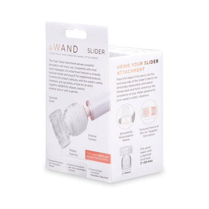 LE WAND - SLIDER CLEAR MALE MASTURBATOR WAND ATTACHMENT