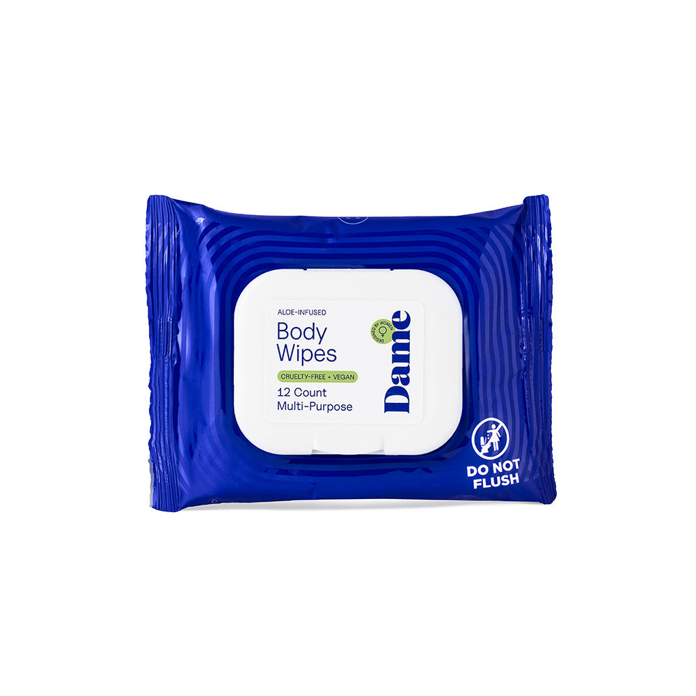 DAME - BODY WIPES 12CT ALOE & CUCUMBER