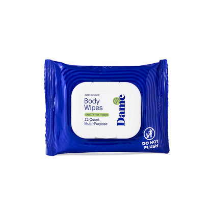 DAME - BODY WIPES 12CT ALOE & CUCUMBER