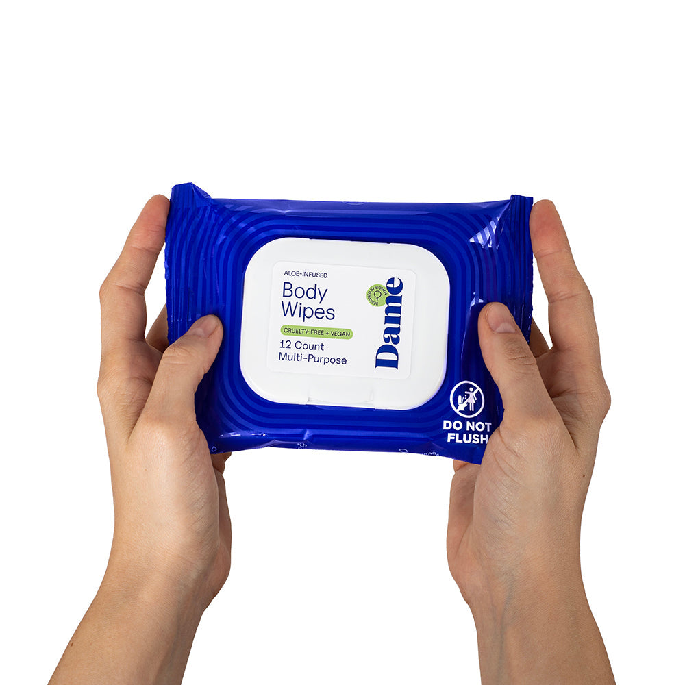DAME - BODY WIPES 12CT ALOE & CUCUMBER