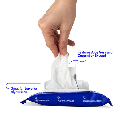 DAME - BODY WIPES 12CT ALOE & CUCUMBER