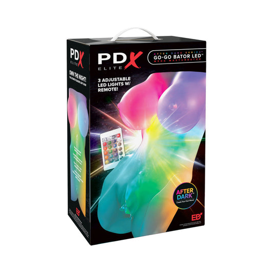 PDX BRANDS - PDX ELITE GO-GO BATOR LED MEGA MASTURBATOR FROSTED