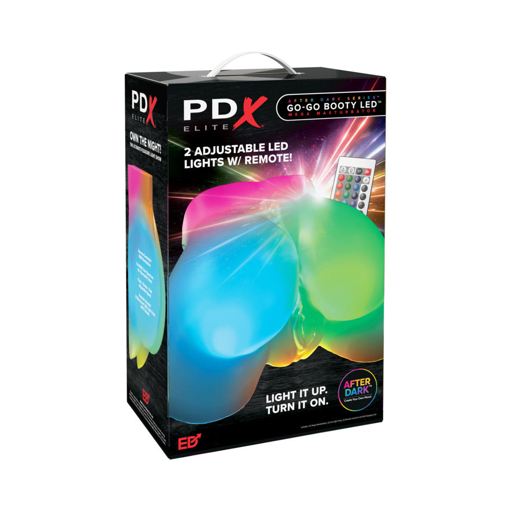 PDX BRANDS - PDX ELITE GO-GO BOOTY LED MEGA MASTURBATOR FROSTED