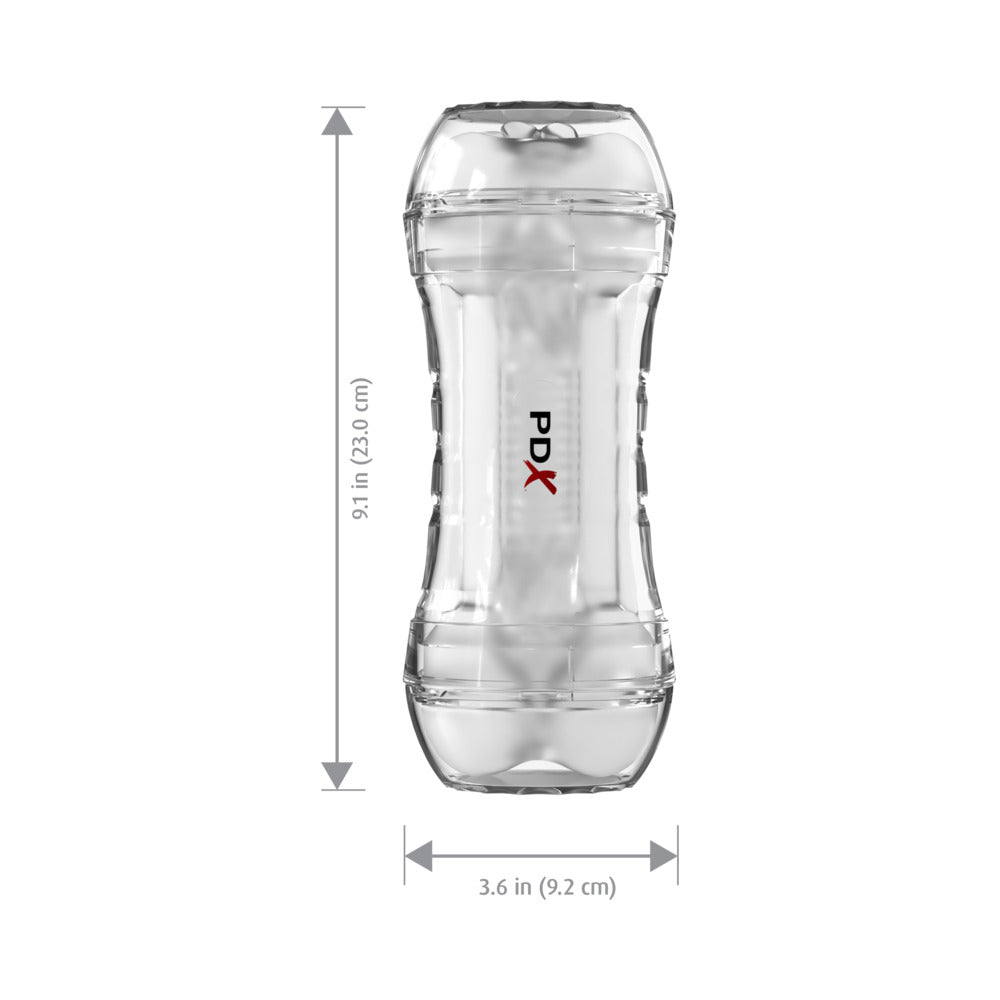PDX BRANDS - PDX EXTREME WET PUSSIES SUPER FLIP-A-PUSSY OVER SELF-LUBRICATING STROKER FROSTED