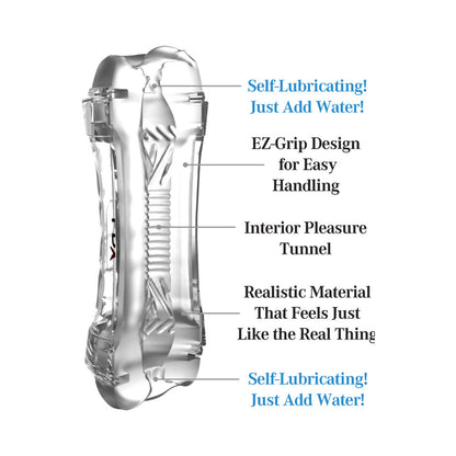PDX BRANDS - PDX EXTREME WET PUSSIES SUPER FLIP-A-PUSSY OVER SELF-LUBRICATING STROKER FROSTED