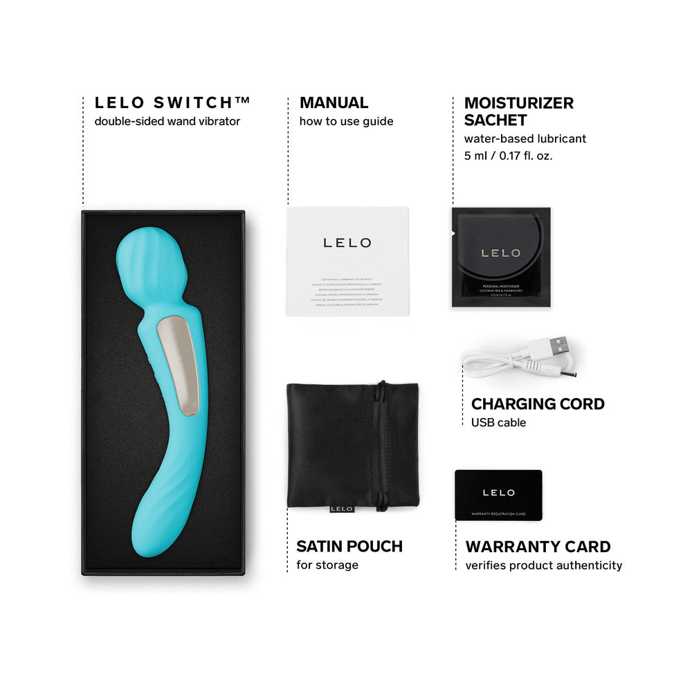 LELO - SWITCH DOUBLE SIDED WAND VIBRATOR