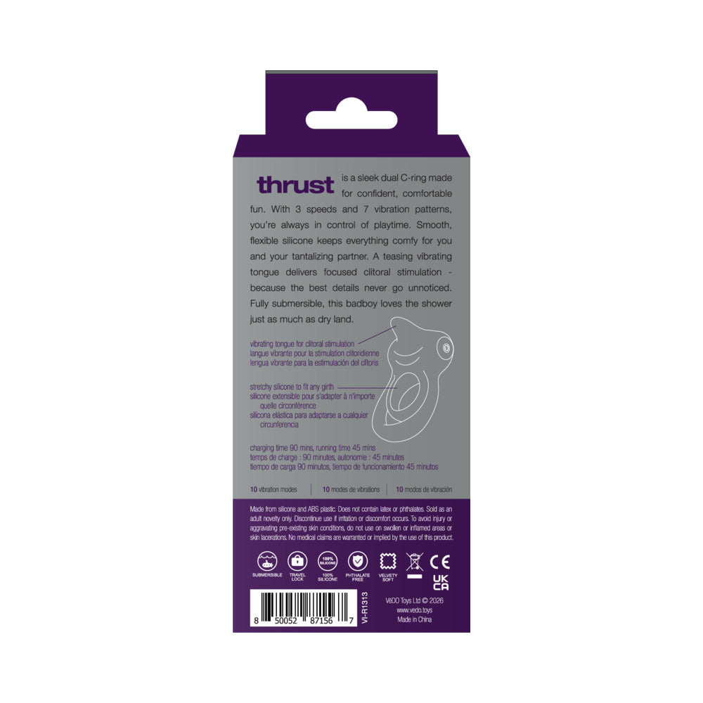 VEDO - THRUST RECHARGEABLE DUAL C-RING PURPLE