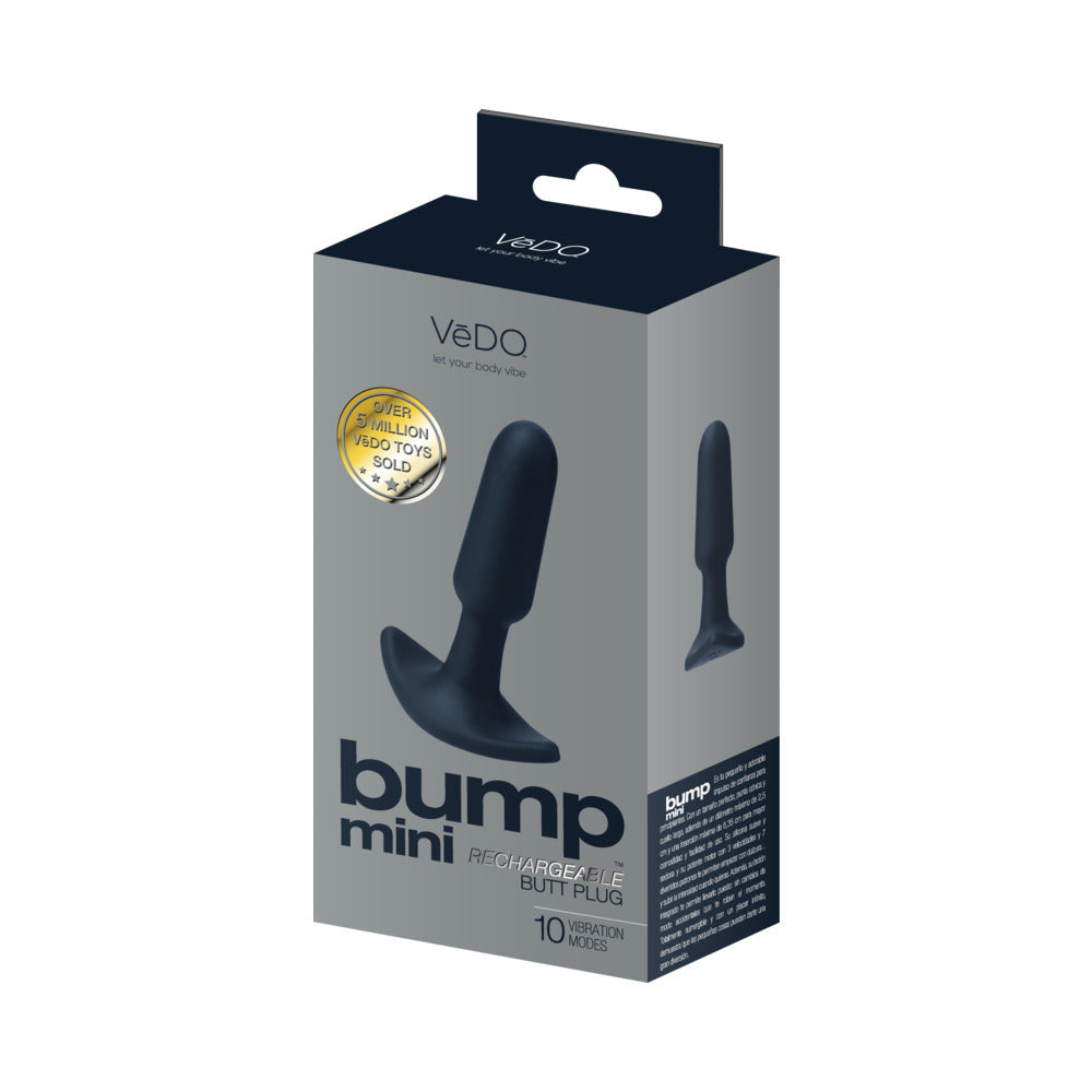 VEDO - BUMP MINI RECHARGEABLE ANAL PLUG BLACK