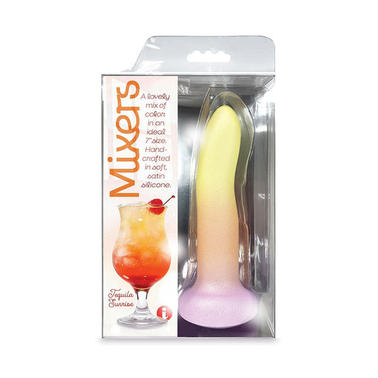 ICON BRANDS - MIXERS 8 IN. SILICONE DILDO TEQUILA SUNRISE