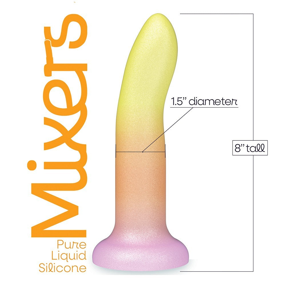 ICON BRANDS - MIXERS 8 IN. SILICONE DILDO TEQUILA SUNRISE