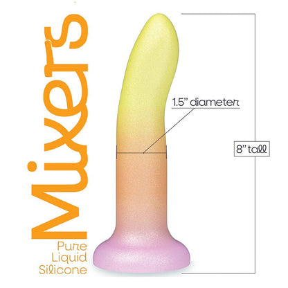 ICON BRANDS - MIXERS 8 IN. SILICONE DILDO TEQUILA SUNRISE