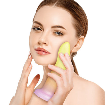 ICON BRANDS - MIXERS 8 IN. SILICONE DILDO TEQUILA SUNRISE