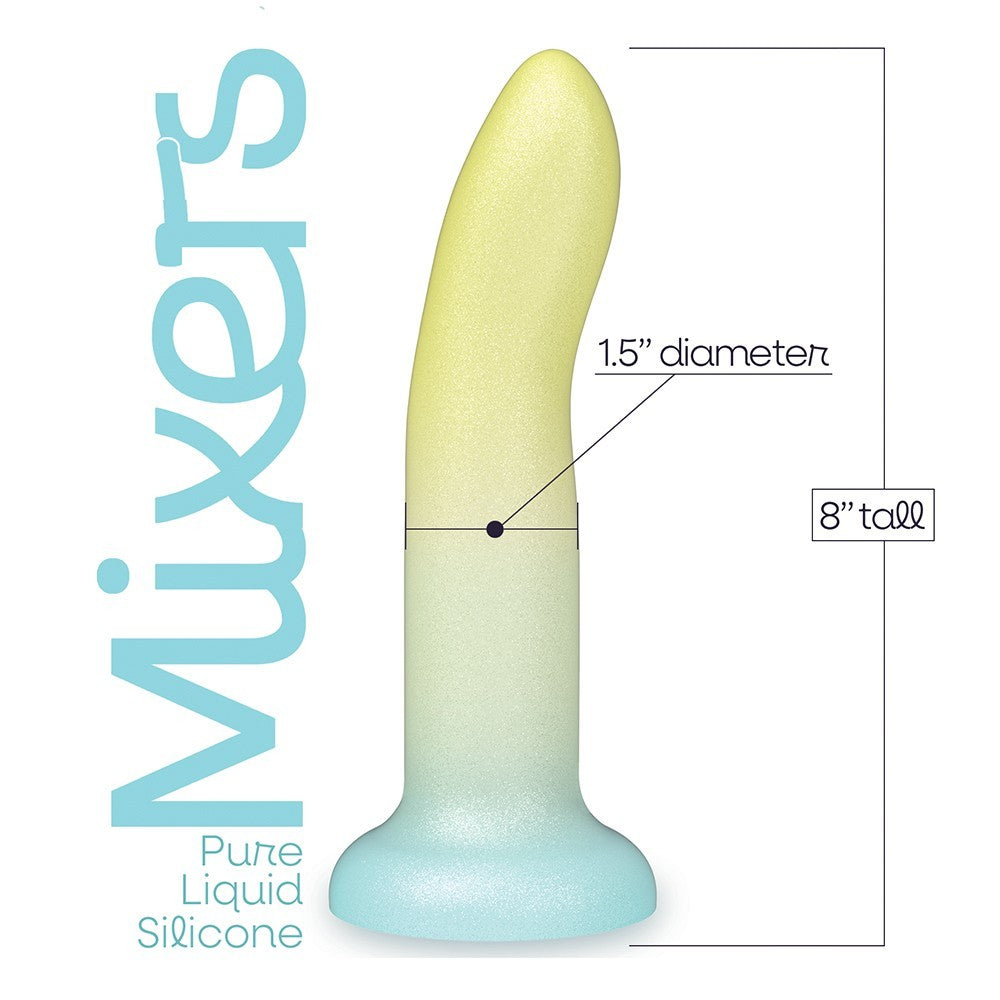 ICON BRANDS - MIXERS 8 IN. SILICONE DILDO LIME RICKEY