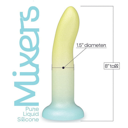 ICON BRANDS - MIXERS 8 IN. SILICONE DILDO LIME RICKEY