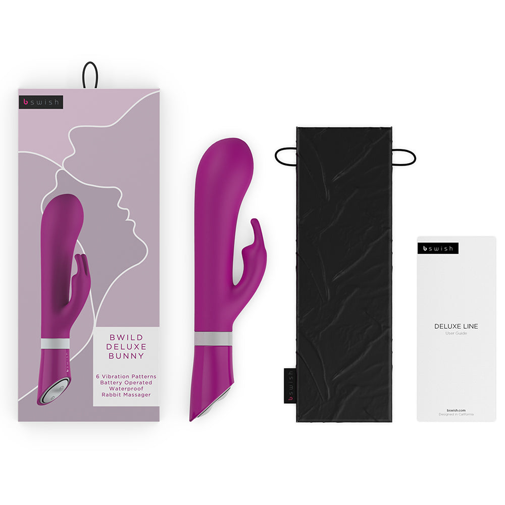 B SWISH BWILD DELUXE BUNNY VIBRATOR RASPBERRY