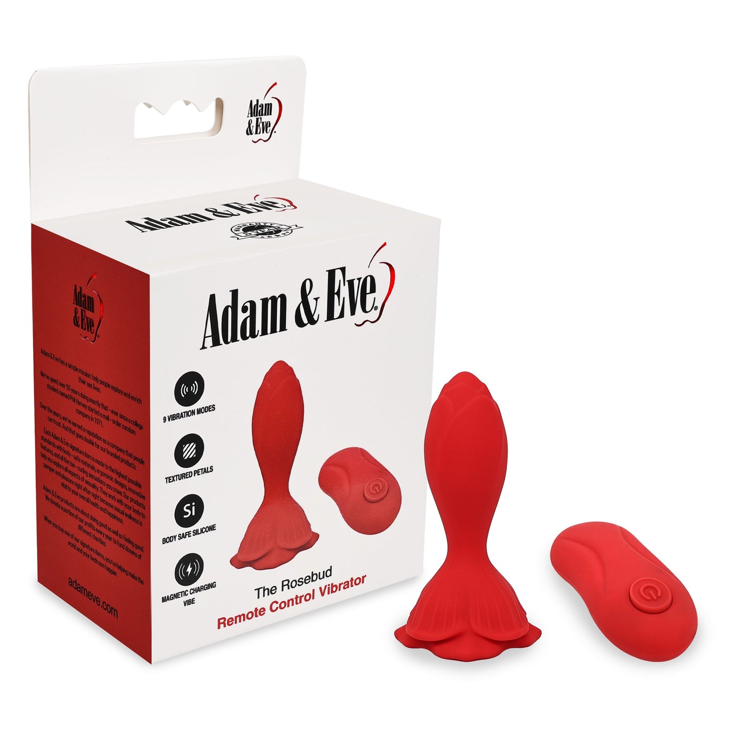 ADAM & EVE - THE ROSEBUD REMOTE CONTROL VIBRATOR PLUG