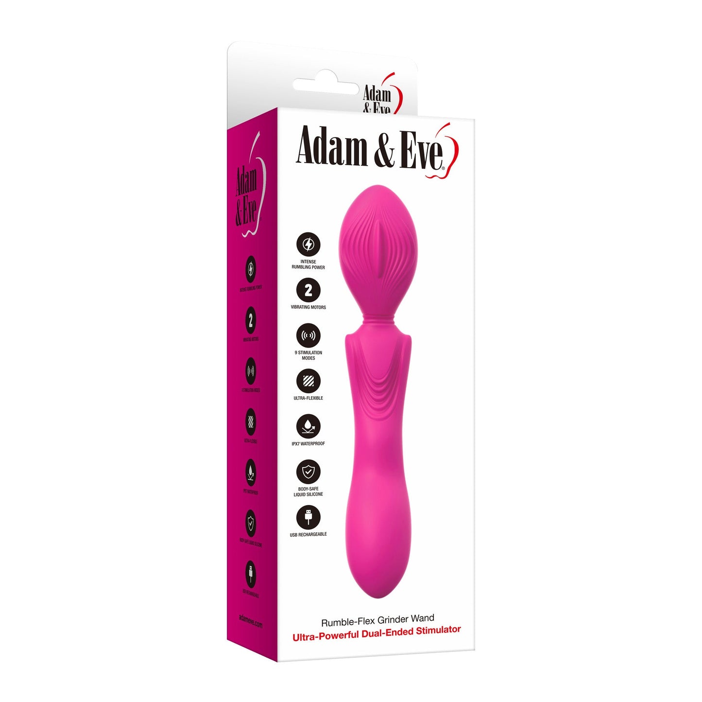 ADAM & EVE - RUMBLE-FLEX GRINDER WAND ULTRA-POWERFUL DUAL-ENDED STIMULATOR