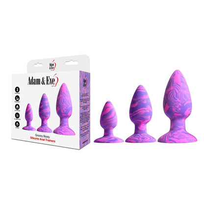 ADAM & EVE - GROOVY BOOTY SILICONE ANAL TRAINER SET