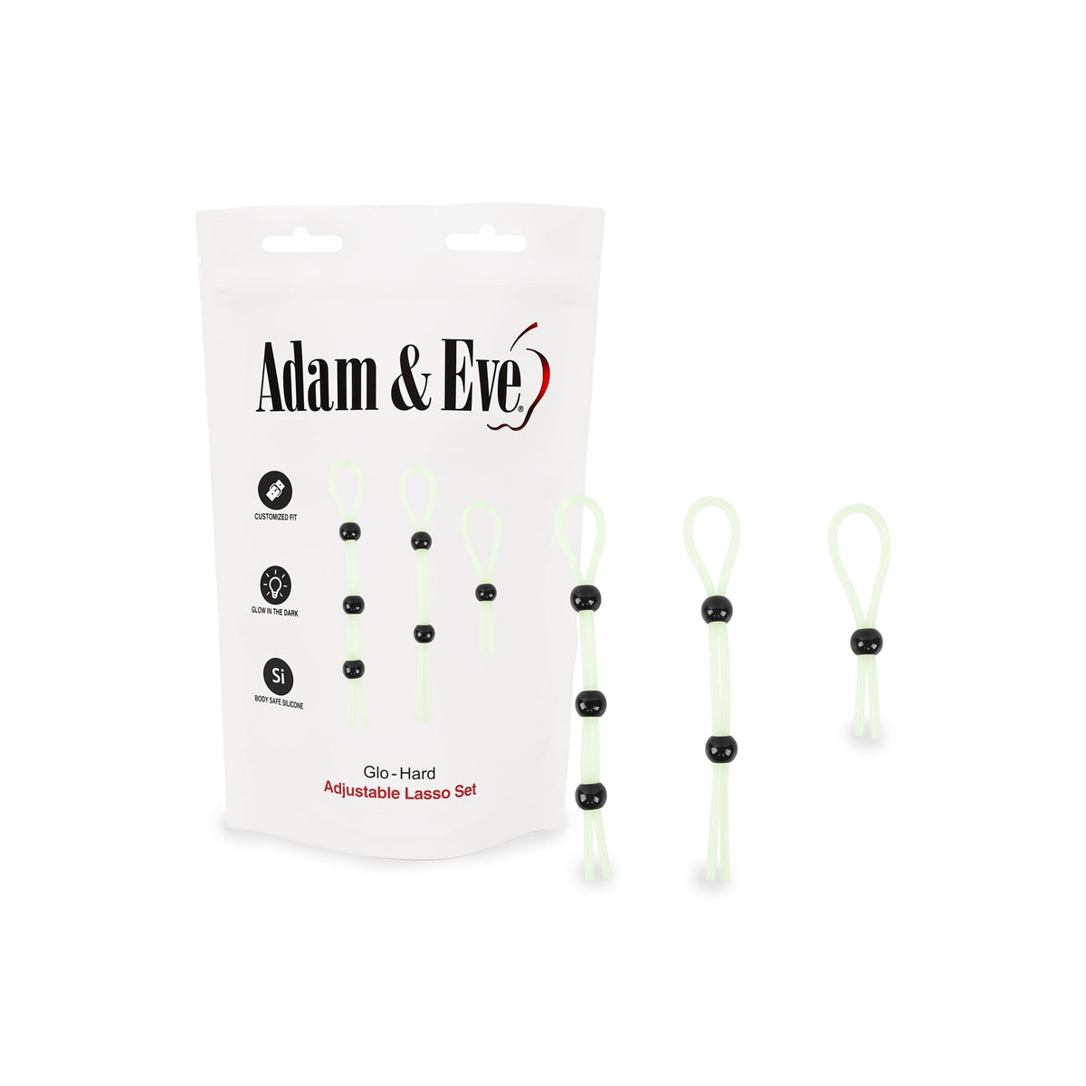ADAM & EVE - GLO-HARD ADJUSTABLE LASSO SET