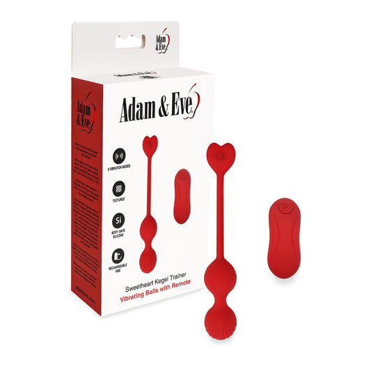 ADAM & EVE - SWEETHEART KEGEL TRAINER VIBRATING BALLS WITH REMOTE