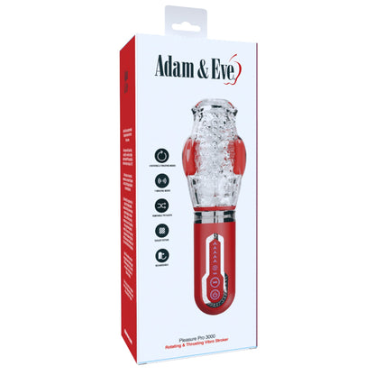 ADAM & EVE - PLEASURE PRO 3000 ROTATING & THRUSTING VIBRO STROKER